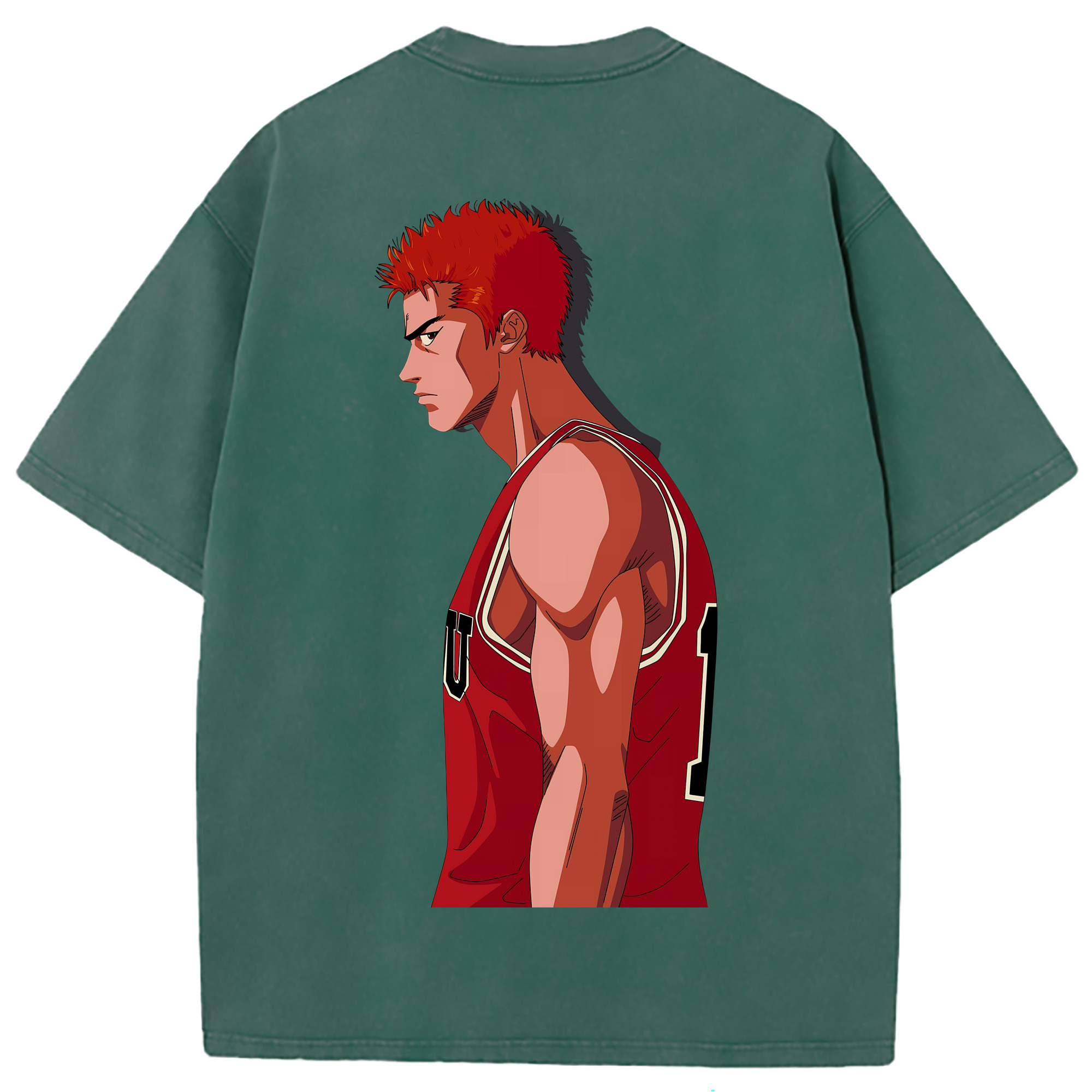 （画像用） SLAM DUNK／スラムダンク 綿100% ヴィンテージ風 半袖Tシャツ（背面プリント）